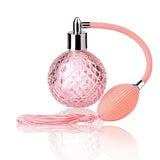 CHIIMODA Vintage Perfume Spray Bottle 100ml Pink Vintage Refillable Perfume Bottle with Long Tassel