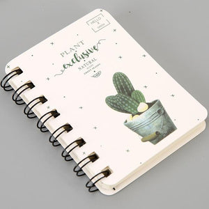 Newest Kawaii Cute Cactus Daily Office Supplies Week Planner Spiral Notebooks Day plan Diary Notepads Meno pad School Stationery