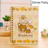 Kawaii Spiral Coil Notebook/Diary Agenda/Pocket book/Office School Supplies From Japan Cartoon Rilakkuma & Sumikkogurashi