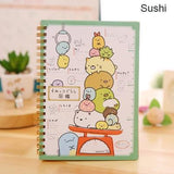 Kawaii Spiral Coil Notebook/Diary Agenda/Pocket book/Office School Supplies From Japan Cartoon Rilakkuma & Sumikkogurashi