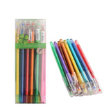 12Pcs/Set New Cute Candy Color Ballpoint Diamond Gel Pen Creative Gift School Creative Stationery Supplies Colored Pens