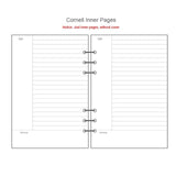 PVC A5 A6 A7 Spiral Notebook Cover Loose Diary Coil Ring Binder Filler Paper Seperate Planner Receive Bag Card Storage