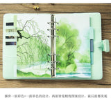 5pcs/set Fresh Landscape Series Dividers A5 A6 Spiral Notebook Loose Leaf Separator Pages Notebook Paper Inside Pages