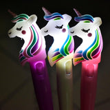 Cosas Kawaii Unicorn Light Silica Head Gel Pen Novelty Neutral Pen For Writing Kids Gift Office School Supply Lovely Papeterie