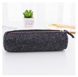 Creative Simple Felt Capacity Pencil Bag Stationery Storage Organizer Pencil Case Box School Supply Gift Stationery