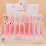 1pc Unicorn Gel Pens Kawaii Multi Shape Silica Gel &Plastic Unicorn Pens For Kids Girls Gifts School Writing Supplies Stationery