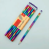 2018 New Rainbow Pencil Wood Environmental protection Pencil Bright color Appearance Pencil school office writing Pencil