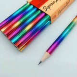 2018 New Rainbow Pencil Wood Environmental protection Pencil Bright color Appearance Pencil school office writing Pencil