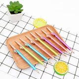 1Pcs Cute Kawaii Gem Press Automatic Mechanical Pencil Writing Drawing School Office Supply Student Stationery 0.7mm