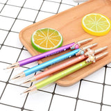 1Pcs Cute Kawaii Gem Press Automatic Mechanical Pencil Writing Drawing School Office Supply Student Stationery 0.7mm