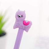 1 Piece Lytwtw's Gel Pens Korean Cartoon Creative Alpaca Neutral Pen Student Writing Office Stationery Black Signature Pen